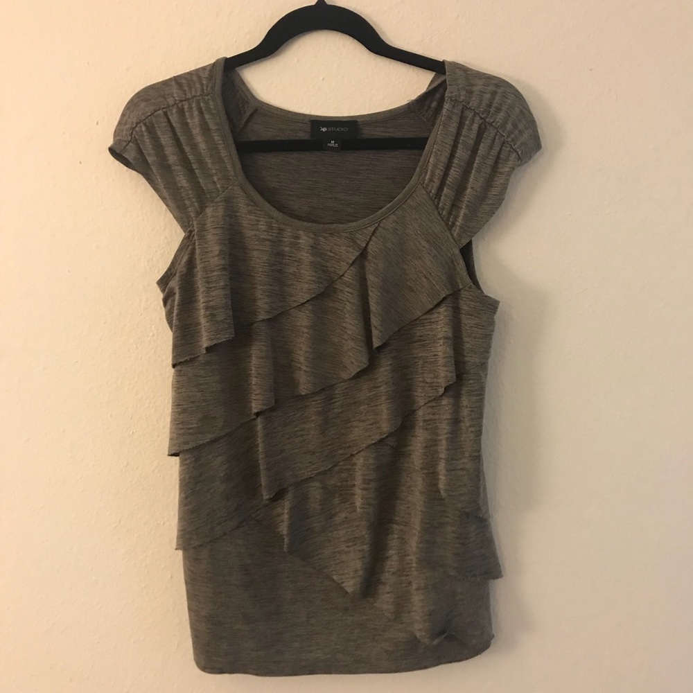 *** AB Studio Ruffle Blouse